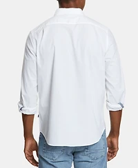 Nautica Men's Classic-Fit Stretch Solid Oxford Button-Down Shirt