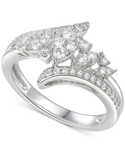 Cubic Zirconia Statement Ring Sterling Silver