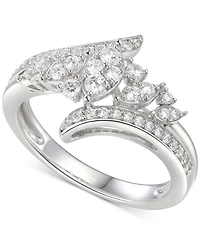 Cubic Zirconia Statement Ring Sterling Silver
