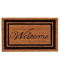 Home & More Border Welcome Coir/Vinyl Doormat, 24" x 36"