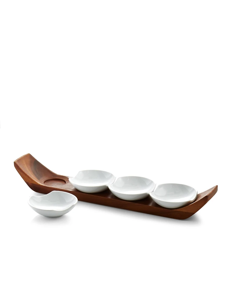 Nambe Quatra Snack and Serve Set