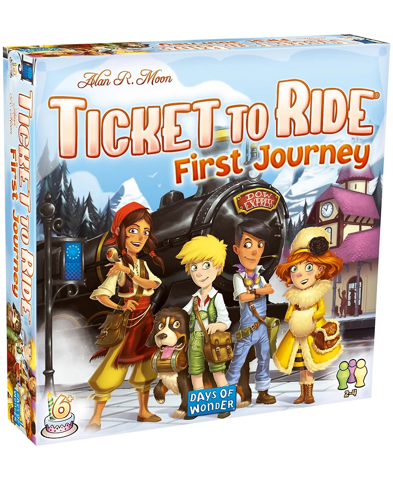 Days of Wonder Ticket to Ride-First Journey-Europe Map