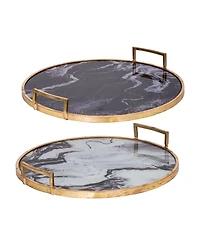 Decorative Trays, Set of 2
