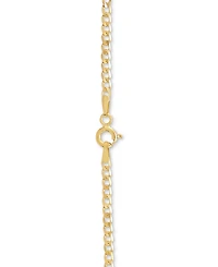 Lightweight Fine Curb Link 18" Chain Necklace in 14k Gold