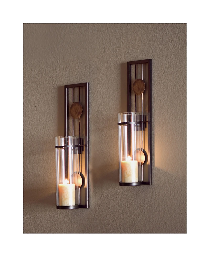 Danya B. Set of Two Contemporary Metal Wall Sconces