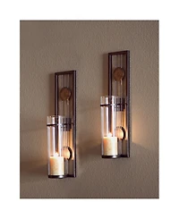 Danya B. Set of Two Contemporary Metal Wall Sconces