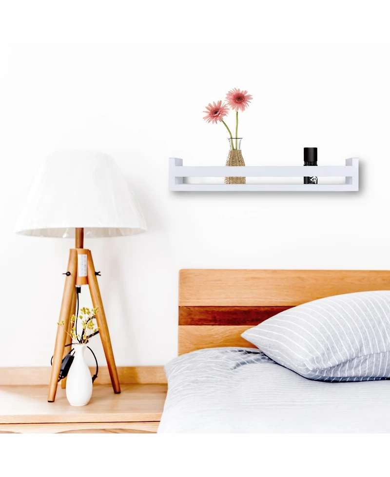 Danya B. 18" Wall Mount Decorative Home Decor Organizer Rack Shelf