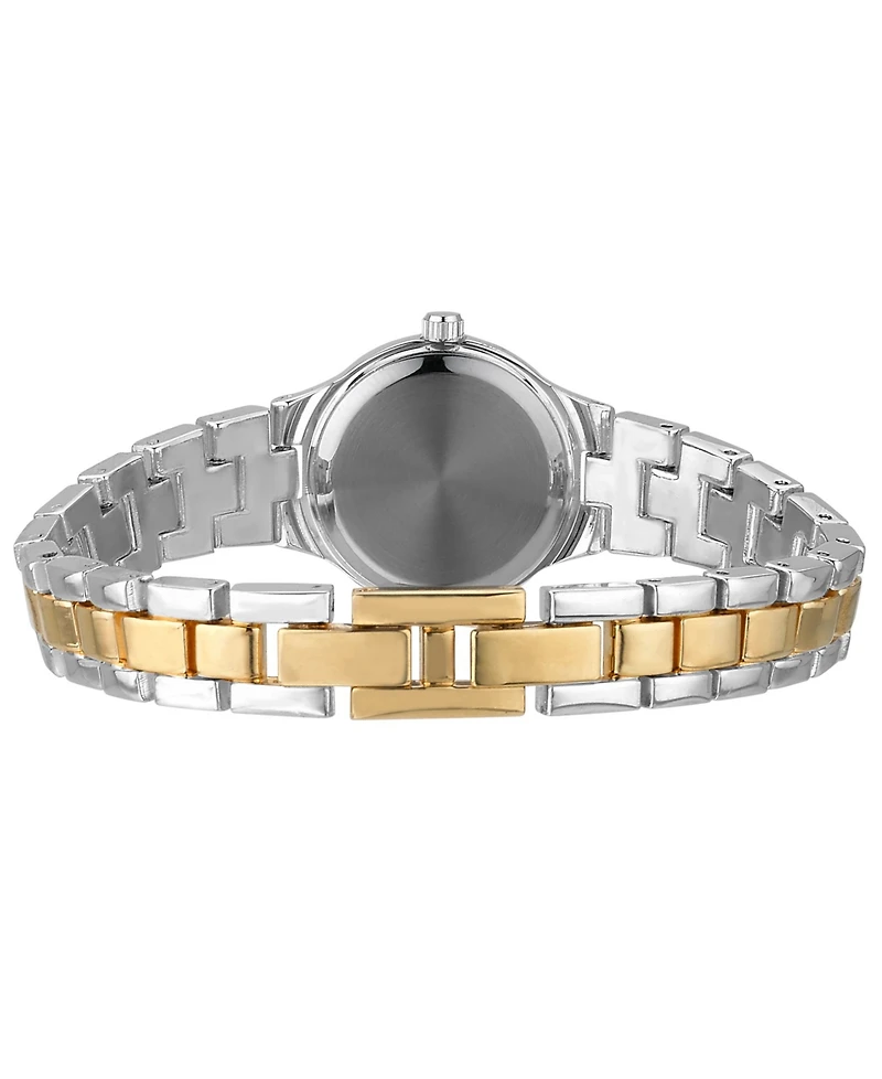 Laura Ashley Gold Mini Link Crystal Bezel Bracelet Watch