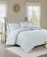 Madison Park Isla Reversible 3-Pc. Duvet Cover Set, Full/Queen