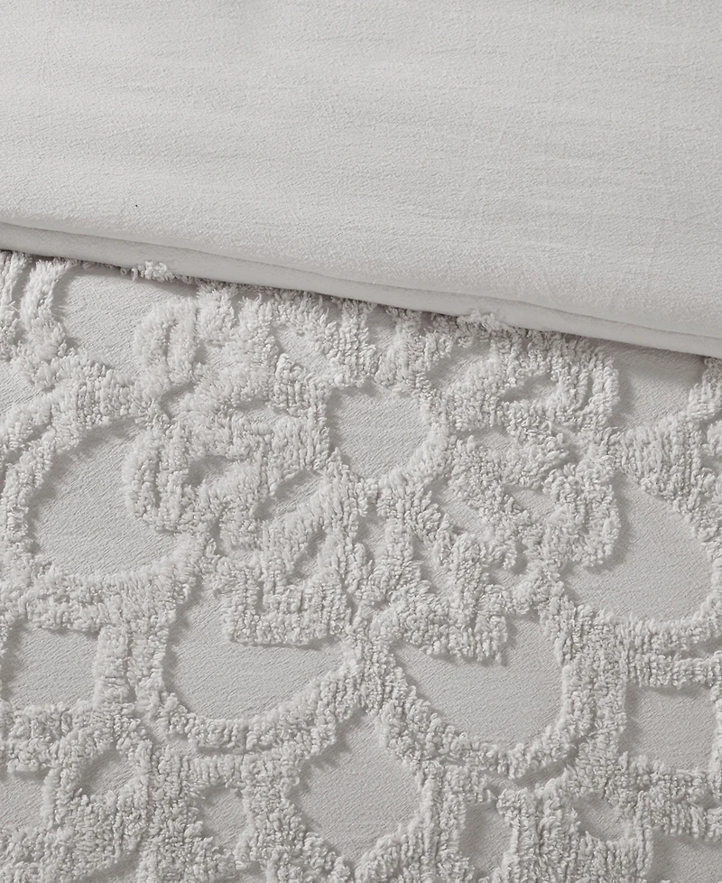 Madison Park Laetitia Medallion 3-Pc. Duvet Cover Set, Full/Queen