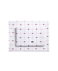 Lacoste Home Slice 100% Cotton Percale 4-Pc. Sheet Set