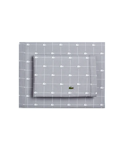 Lacoste Home Slice 100% Cotton Percale 4-Pc. Sheet Set