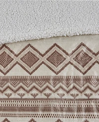 Woolrich Anderson Electric Reversible Faux-Fur to Berber Throw, 70" x 60"