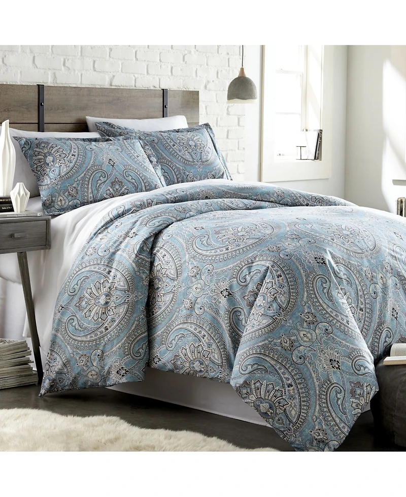 Southshore Fine Linens Classic Paisley 3-Pc. Reversible Comforter Set