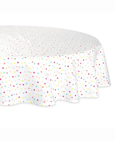 Multi Polka Dots Print Table cloth 70" Round