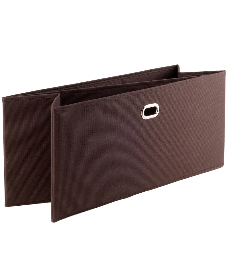 Winsome Torino 3-Pc Set Folding Fabric Baskets Chocolate