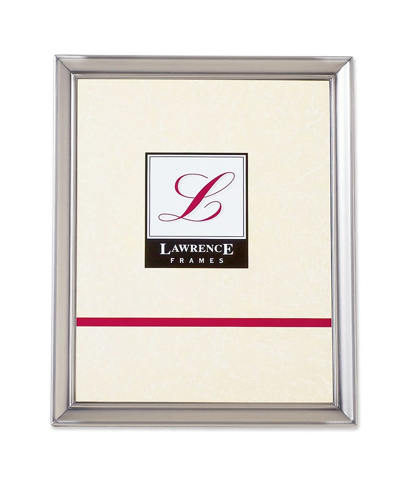 Lawrence Frames Brushed Pewter Metal Picture Frame - 8" x 10"