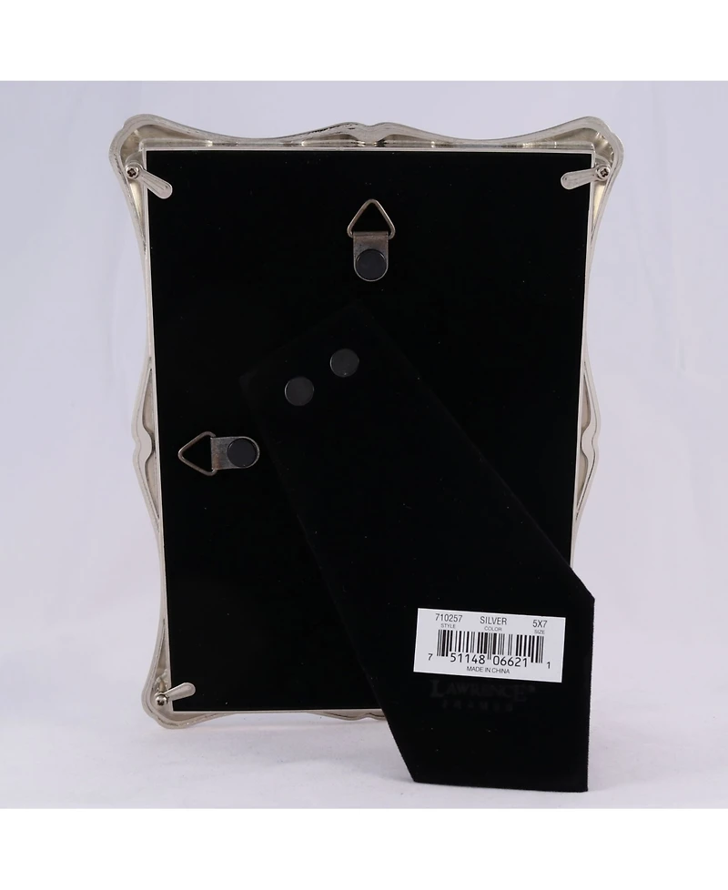 Lawrence Frames 710257 Silver Metal Romance Picture Frame - 5" x 7"