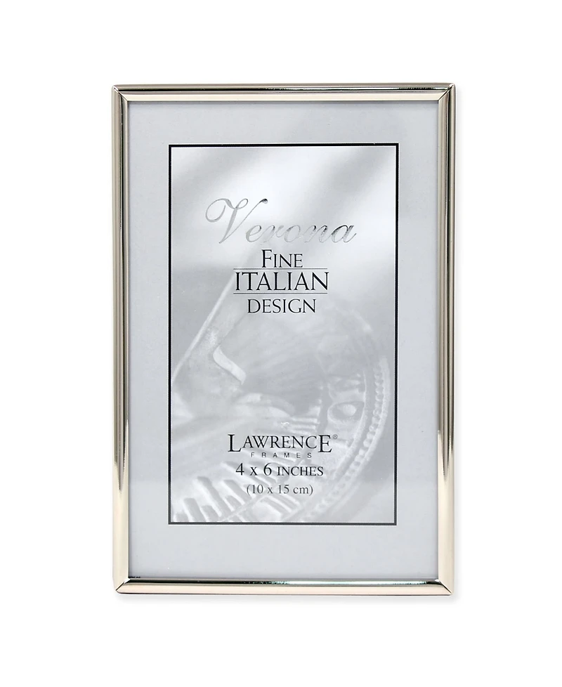 Lawrence Frames Simply Silver Metal Picture Frame - 4" x 6"
