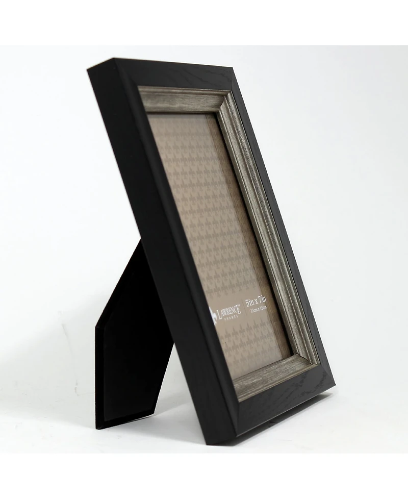 Lawrence Frames Black with Burnished Silver Inner - 5" x 7"