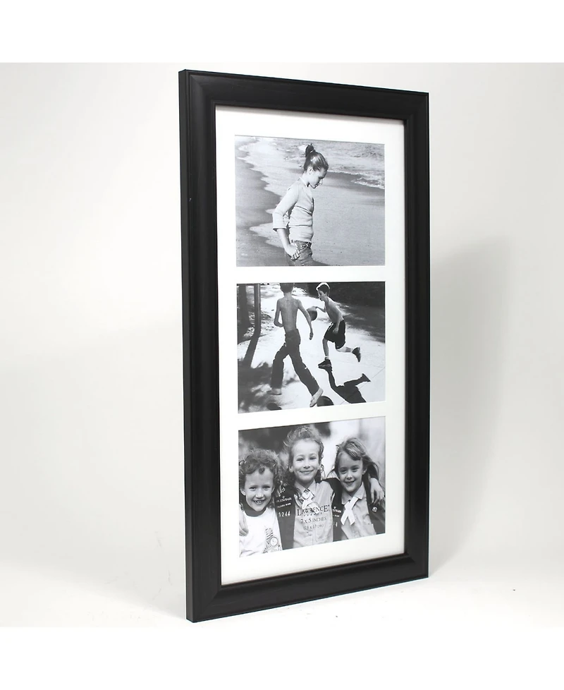 Lawrence Frames Black Collage Frame - Three Opening Gallery Frame - 5" x 7"