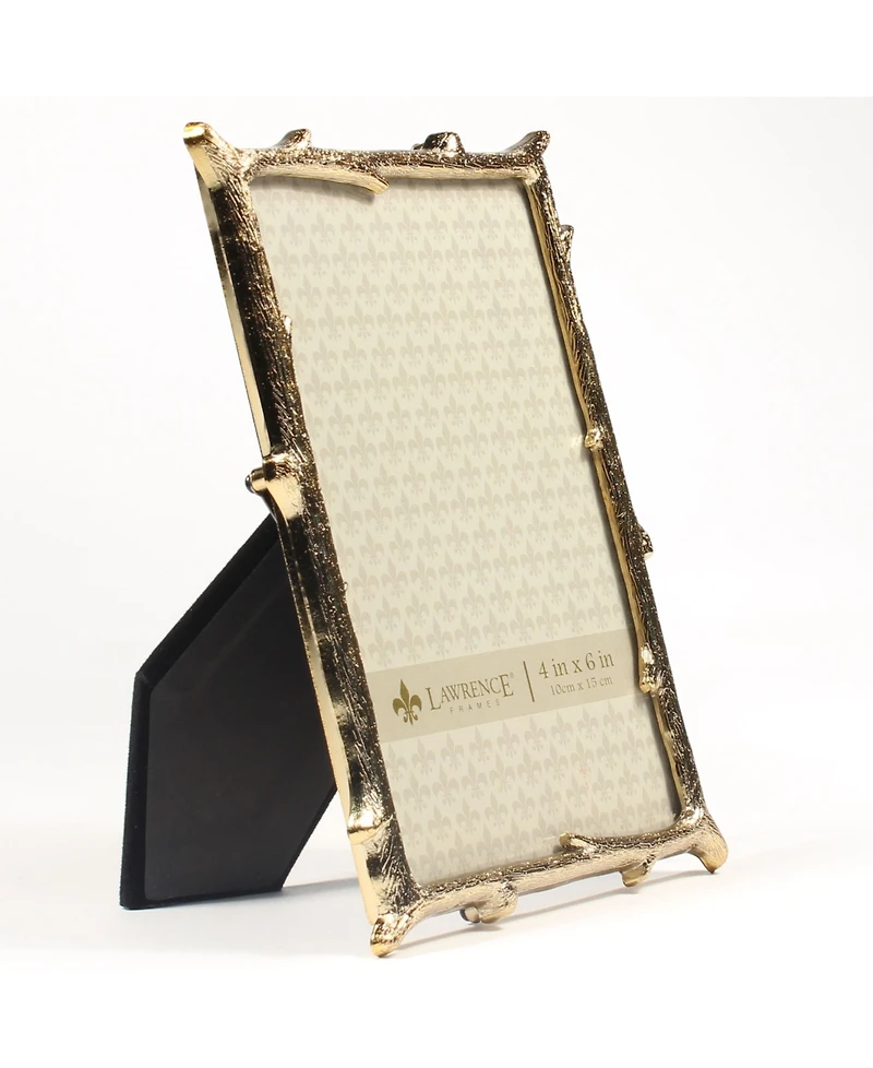 Lawrence Frames Gold Metal Picture Frame with Natural Branch Design