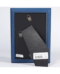 Lawrence Frames Charlotte Weathered Navy Blue Wood Picture Frame - 4" x 6"