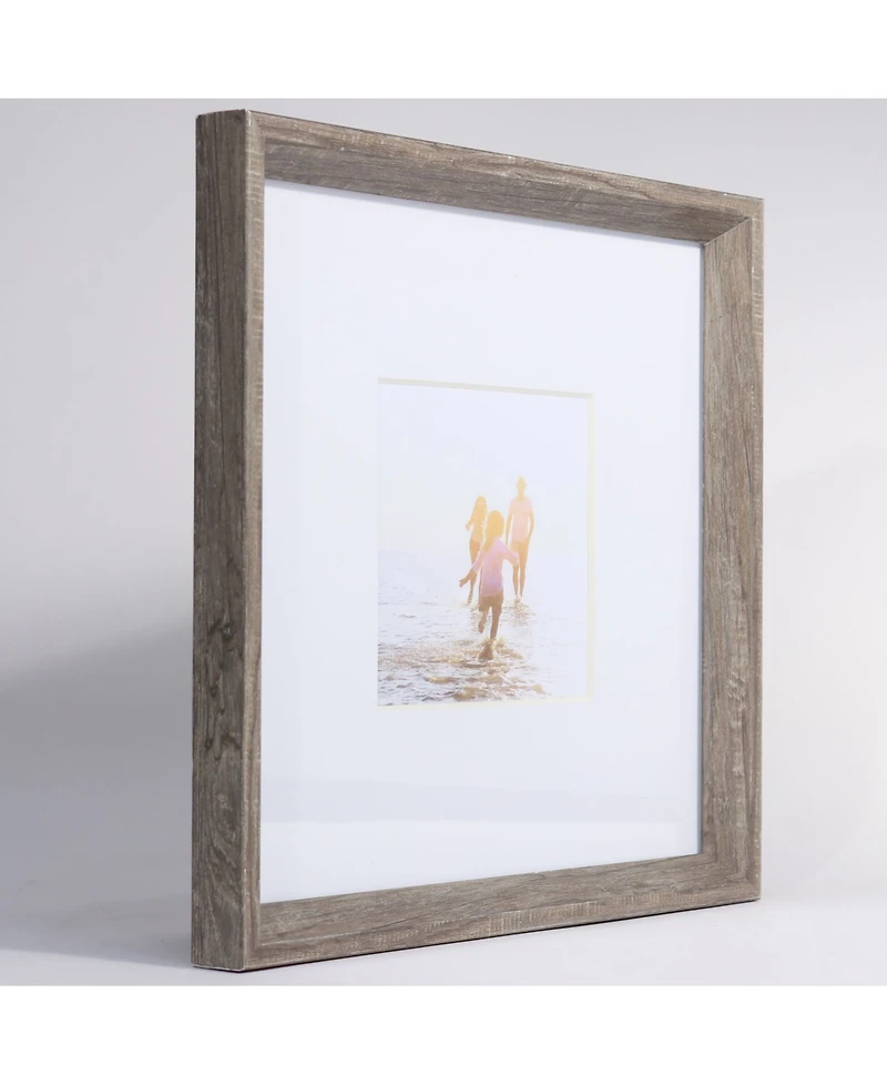 Lawrence Frames Wide Border Matted Frame - Gallery Gray 10x10 - 5" x 5"