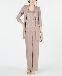 R & M Richards Sequined Lace 2-Pc. Set