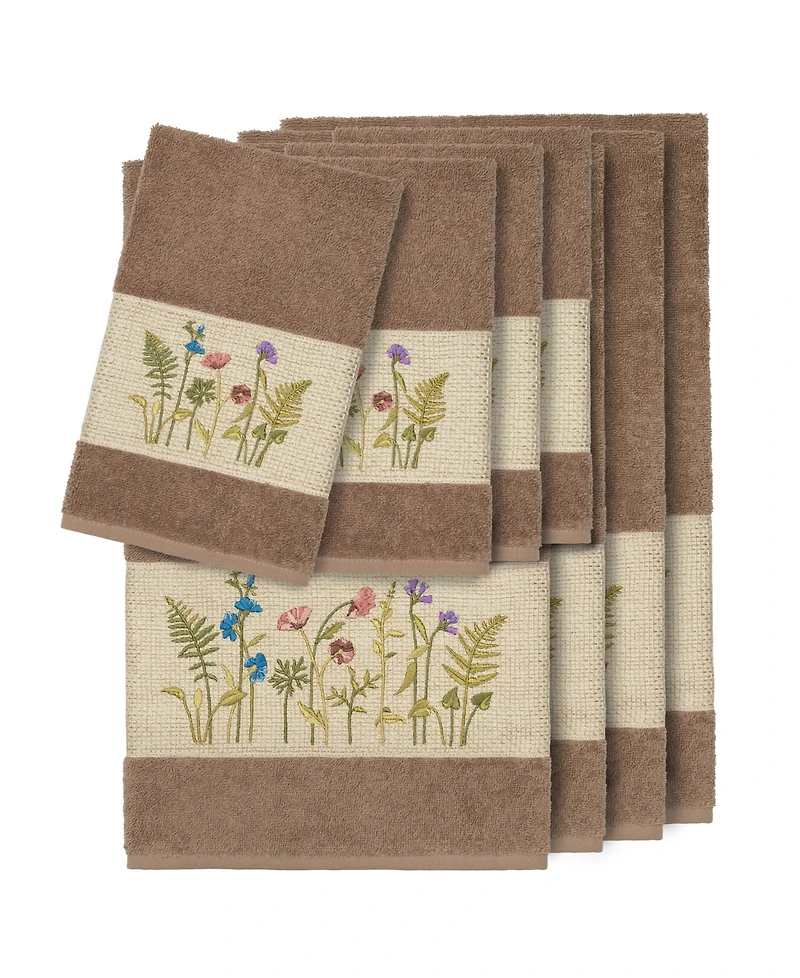 Linum Home Turkish Cotton Serenity -Pc. Embellished Towel Set