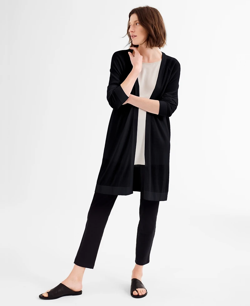 Eileen Fisher System Washable Crepe Slim-Leg Ankle Pants, Regular & Petite Sizes