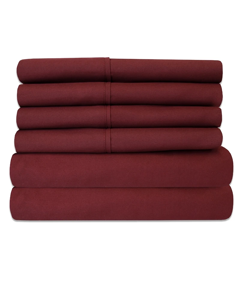 Sweet Home Collection 6-Pc. Sheet Set, California King