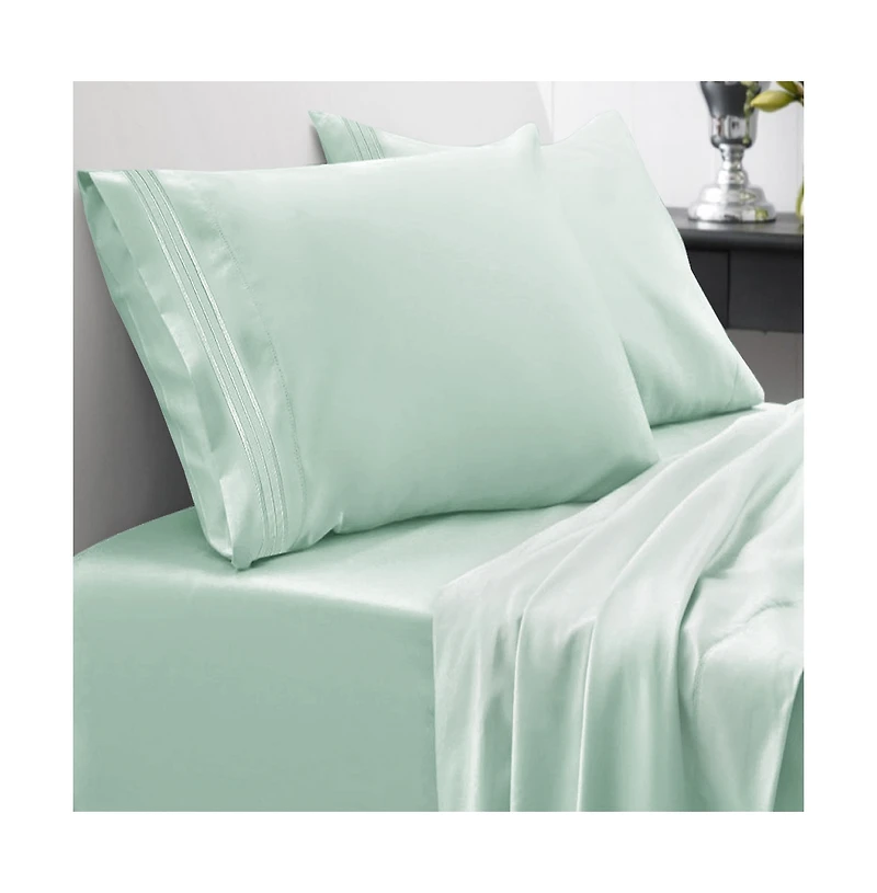 Sweet Home Collection Microfiber 4-Pc. Sheet Set