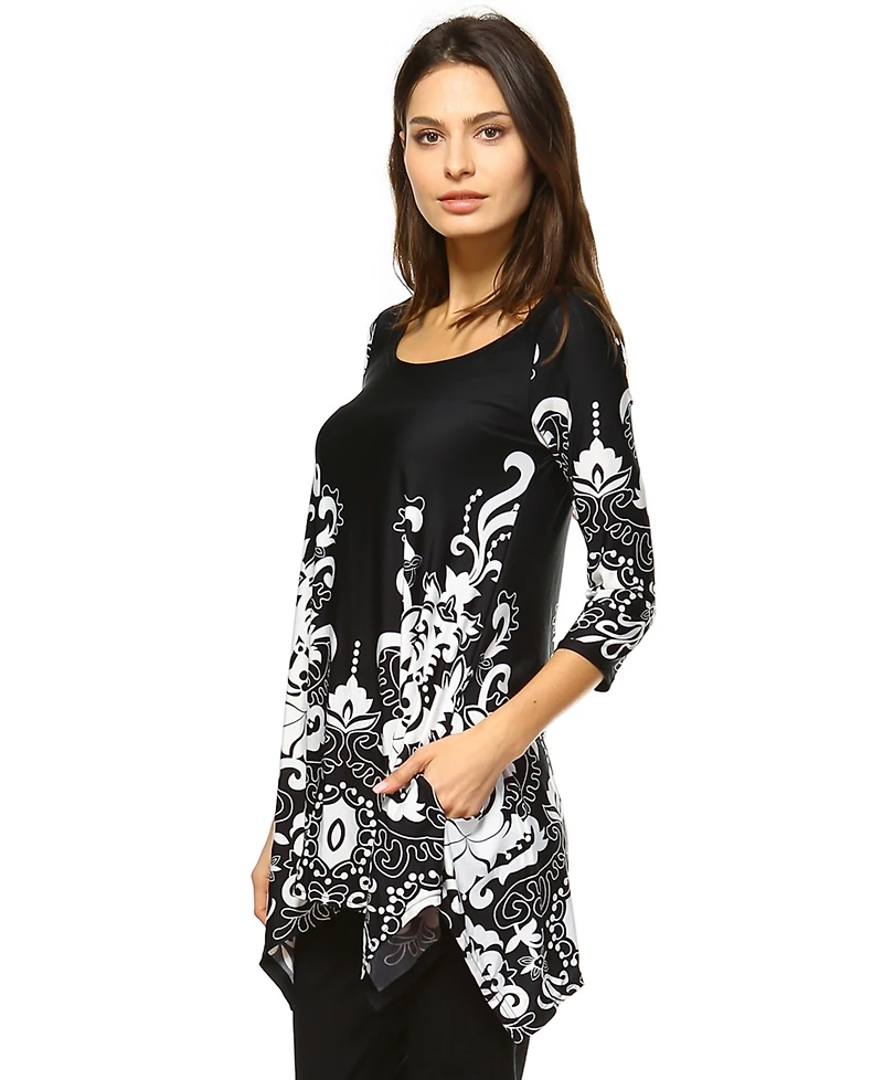 White Mark Women's Yanette Tunic