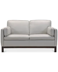 Closeout! Virton 63" Leather Loveseat, Created for Macy's