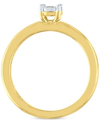 Diamond Bridal Set (1/10 ct. t.w.) in 14k Gold Over Sterling Silver