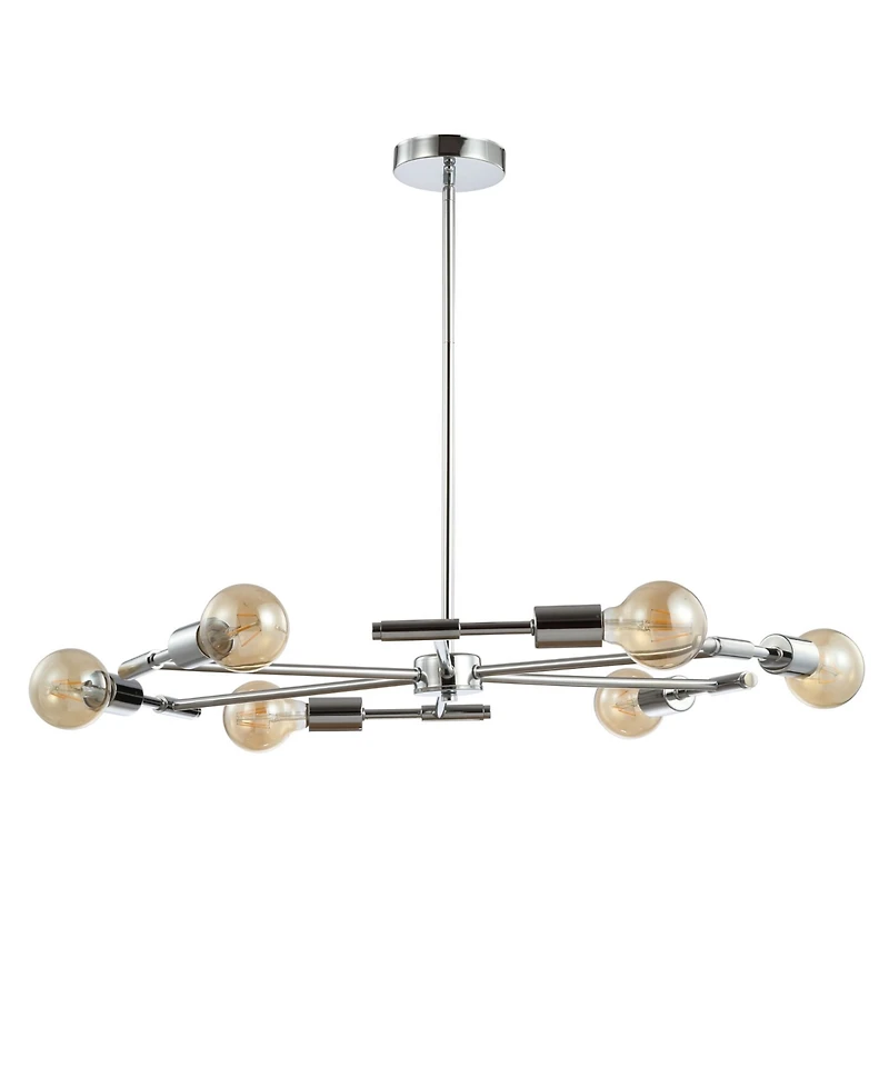 Jonathan Y Turing 17.75" Adjustable Height Led Pendant