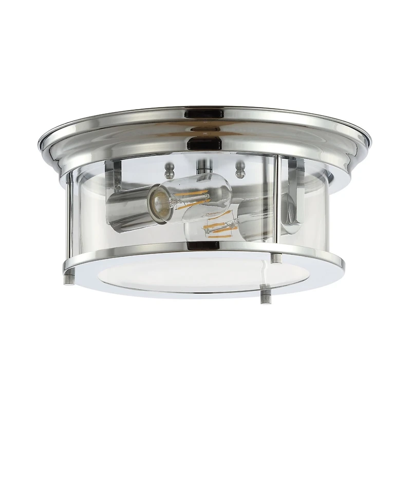 Jonathan Y Lauren 13.25" Led Flush Mount