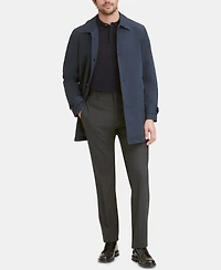 Cole Haan Men's Button-Front Water Resistant Rain Coat