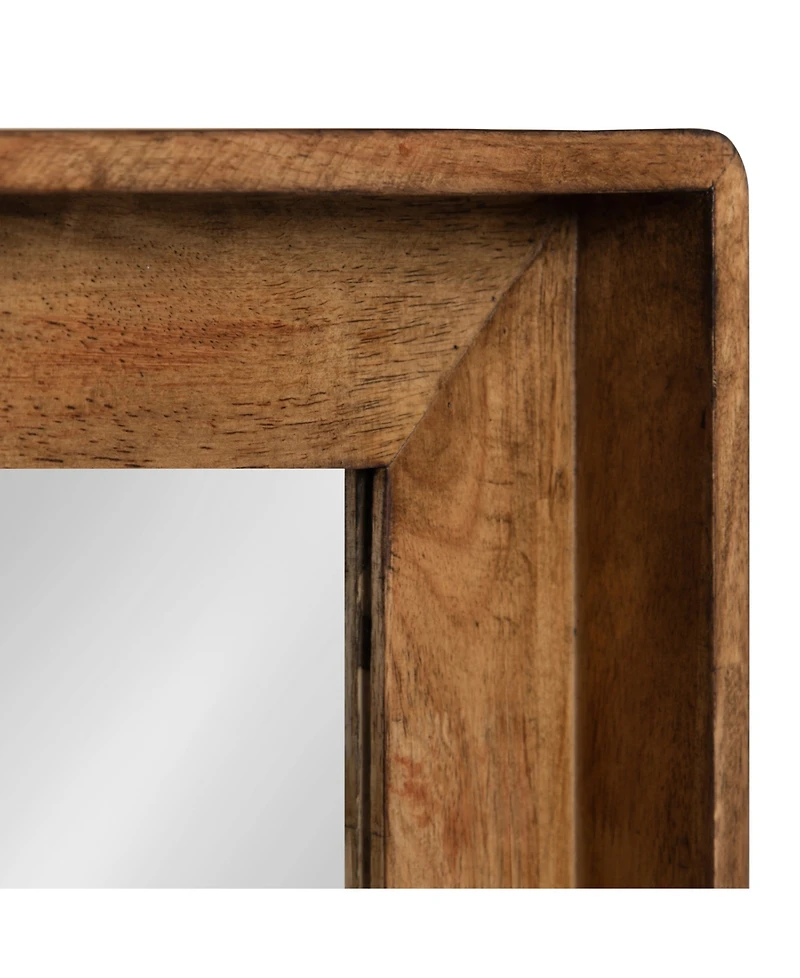 Kate and Laurel Basking Wall Mirror with Shelf