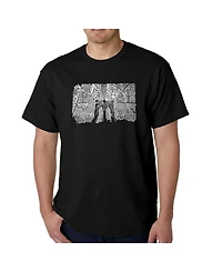 La Pop Art Mens Word T-Shirt - Brooklyn Bridge