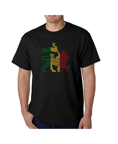 La Pop Art Mens Word T-Shirt , One Love