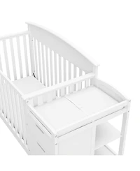 Graco Benton 4-in-1 Convertible Crib and Changer (Pebble Gray)