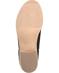 Journee Collection Women's Rimi Notched Ankle Stacked Heel Booties