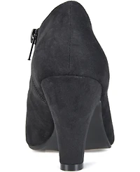 Journee Collection Women's Piper Cagey Upper Round Toe Dress Shooties