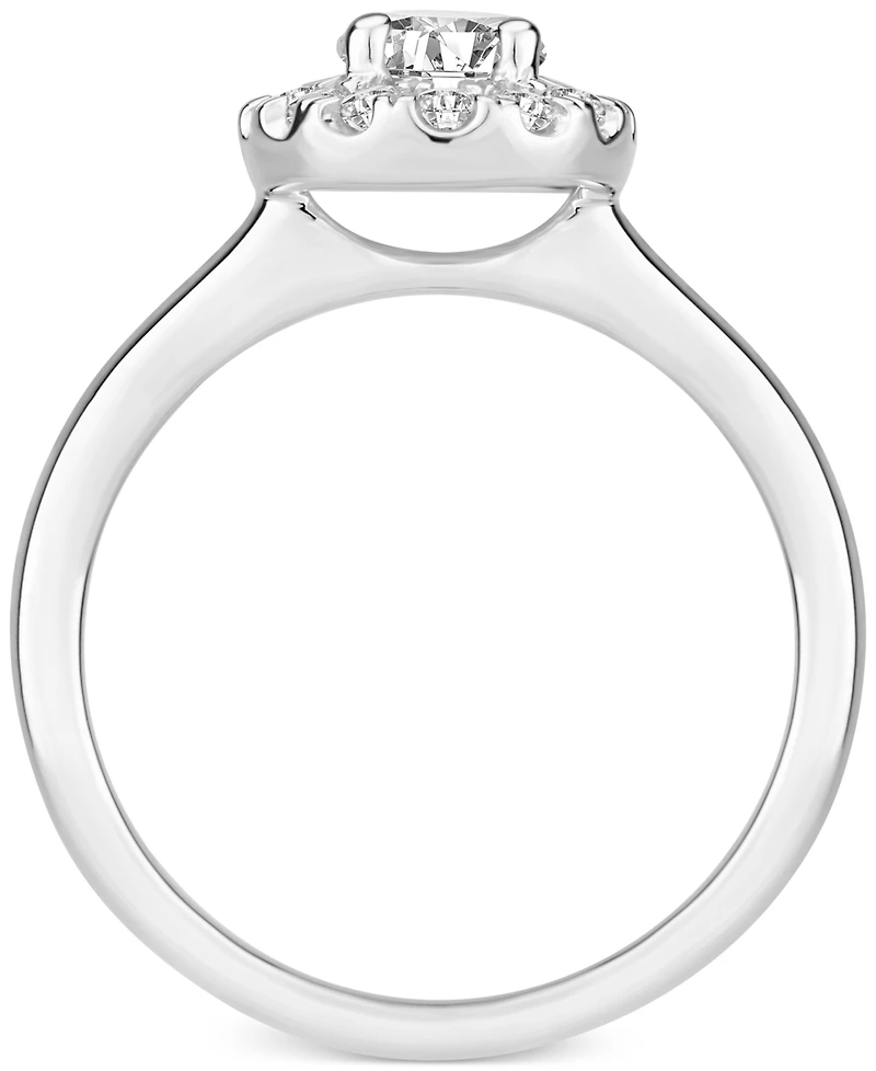 Diamond Oval Halo Engagement Ring (1 ct. t.w.) in 14k White, Yellow or Rose Gold
