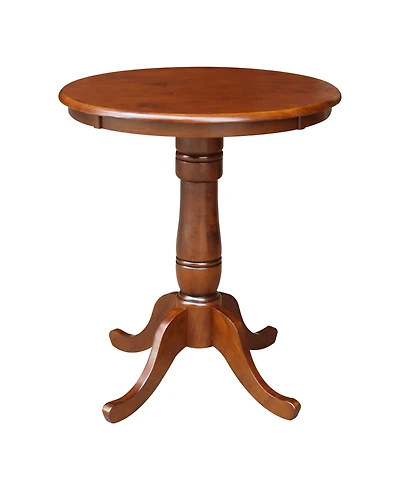 International Concepts 30" Round Top Pedestal Table- 34.9"H