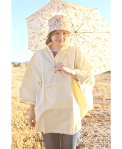 Totes Printed Bucket Rain Hat Rain Poncho