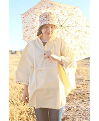 Totes Printed Bucket Rain Hat Rain Poncho
