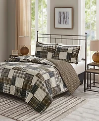 Madison Park Timber Reversible 3-Pc. Quilt Set, King/California King